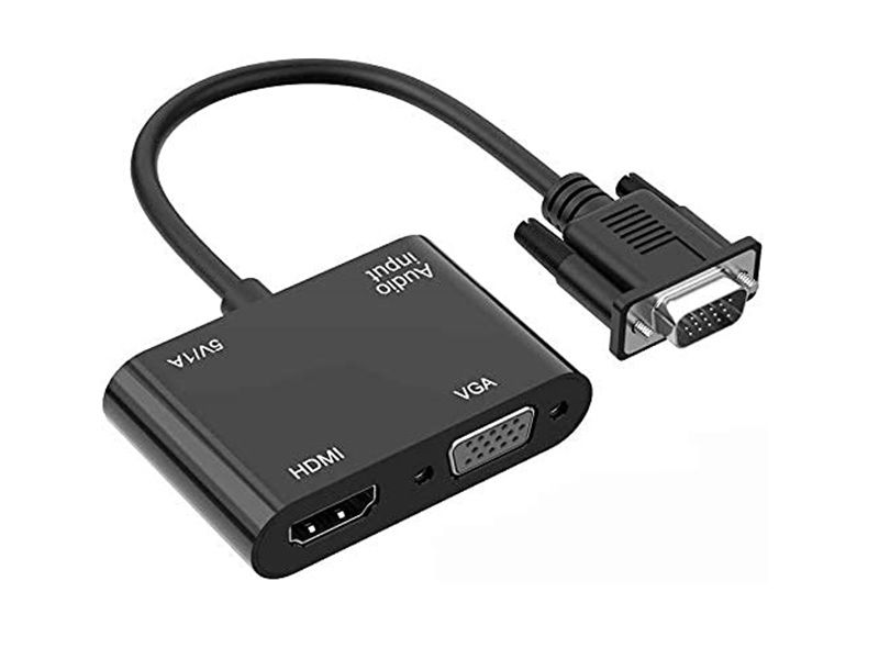 VGA to VGA + HDMI Splitter Adapter: Enhance PC Laptop Connectivity