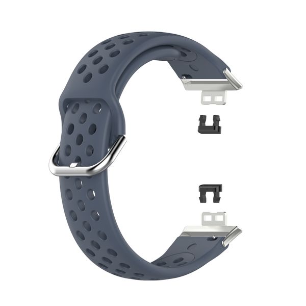 Sports Silicone Strap Compatible with Huawei Watch Fit - Grey
