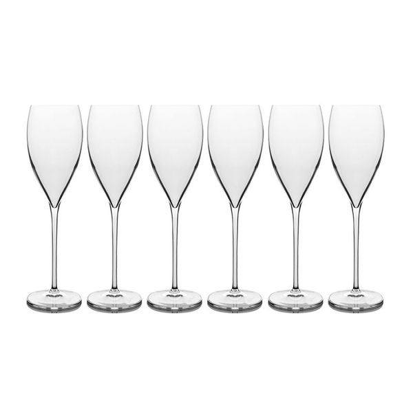 Jack Pasabahce Monte Carlo Champagne Flute 225ml Set of 6
