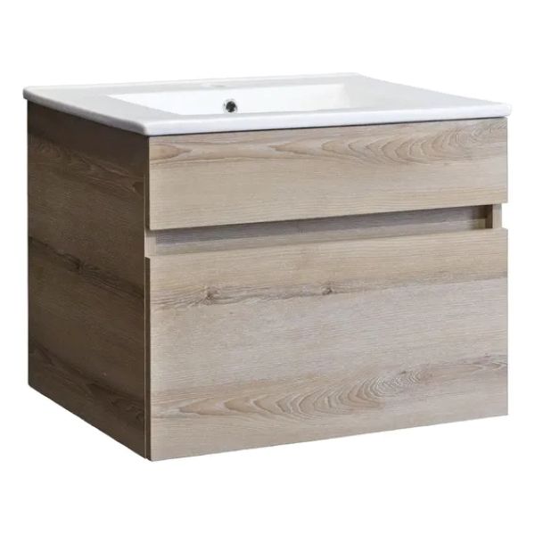 Bathroom Cabinet Wall Mount Compact 1 Drawer 600mm