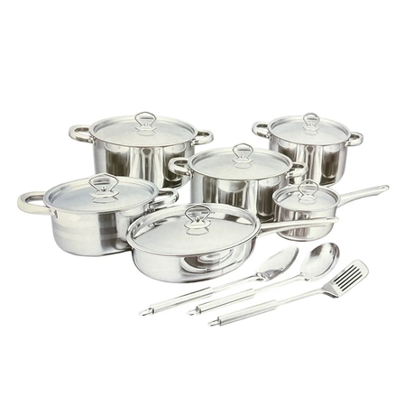 Stainless Steel Cookware Set DOLPH -15 Piece, Shop Today. Get it Tomorrow!