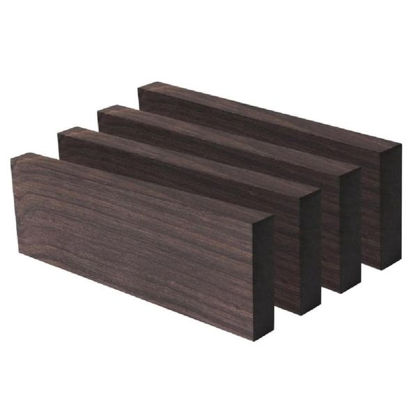 Craft DIY Ebony Lumber Wood Knife Handle Plate Block 12cm - 4 Piece