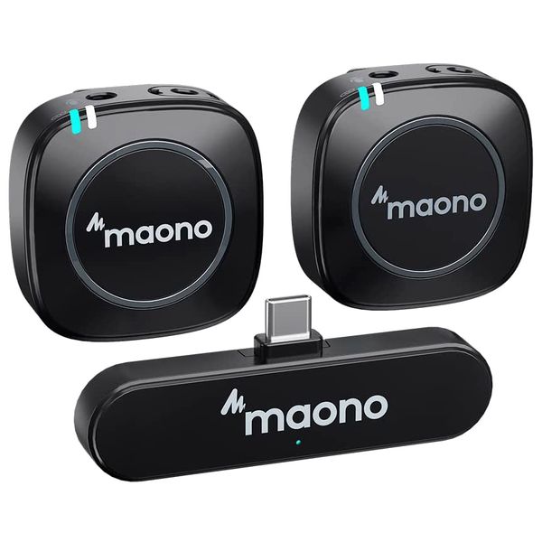 Maono WM820 C2 Dual Compact Wireless System with USB-C Connector