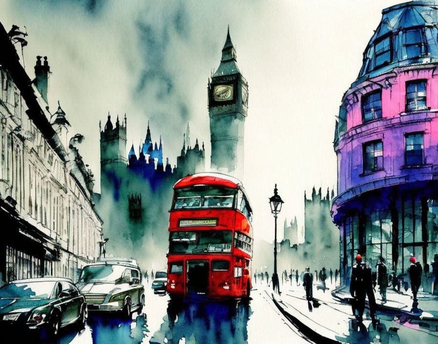 Canvas Wall Art - London Town Artwork | Shop Today. Get it Tomorrow ...