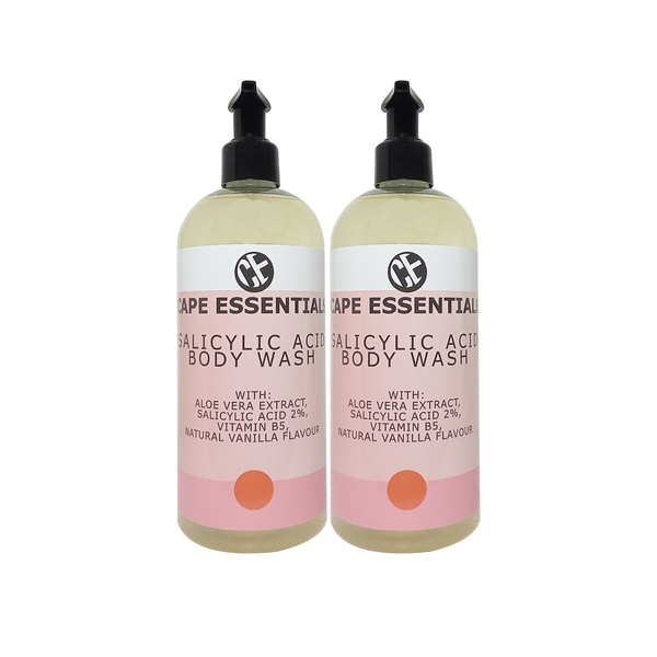 Cape Essentials - 2% Salicylic Acid Body Wash - Vanilla Set 500ml