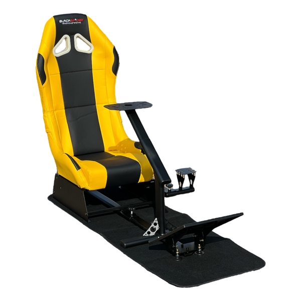 Blackspider BSVR002 Black and Yellow Racing Simulator Seat
