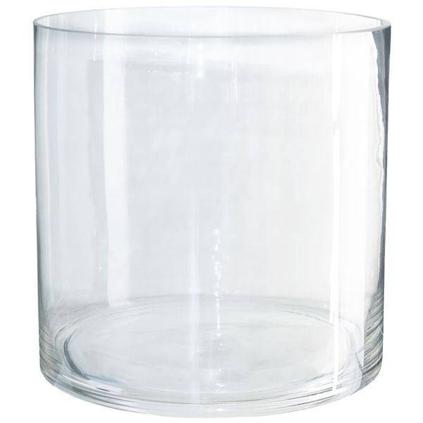Round Unique Floral Cylinder Vase 25x25cm