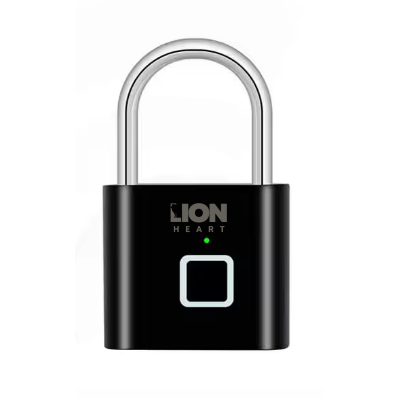 LH Keyless Smart Fingerprint Padlock For Luggage And Backpacks - Black