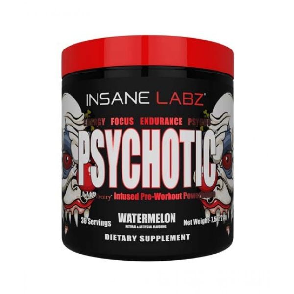Insane Labz Psychotic Pre-Workout Powder Watermelon - 214g