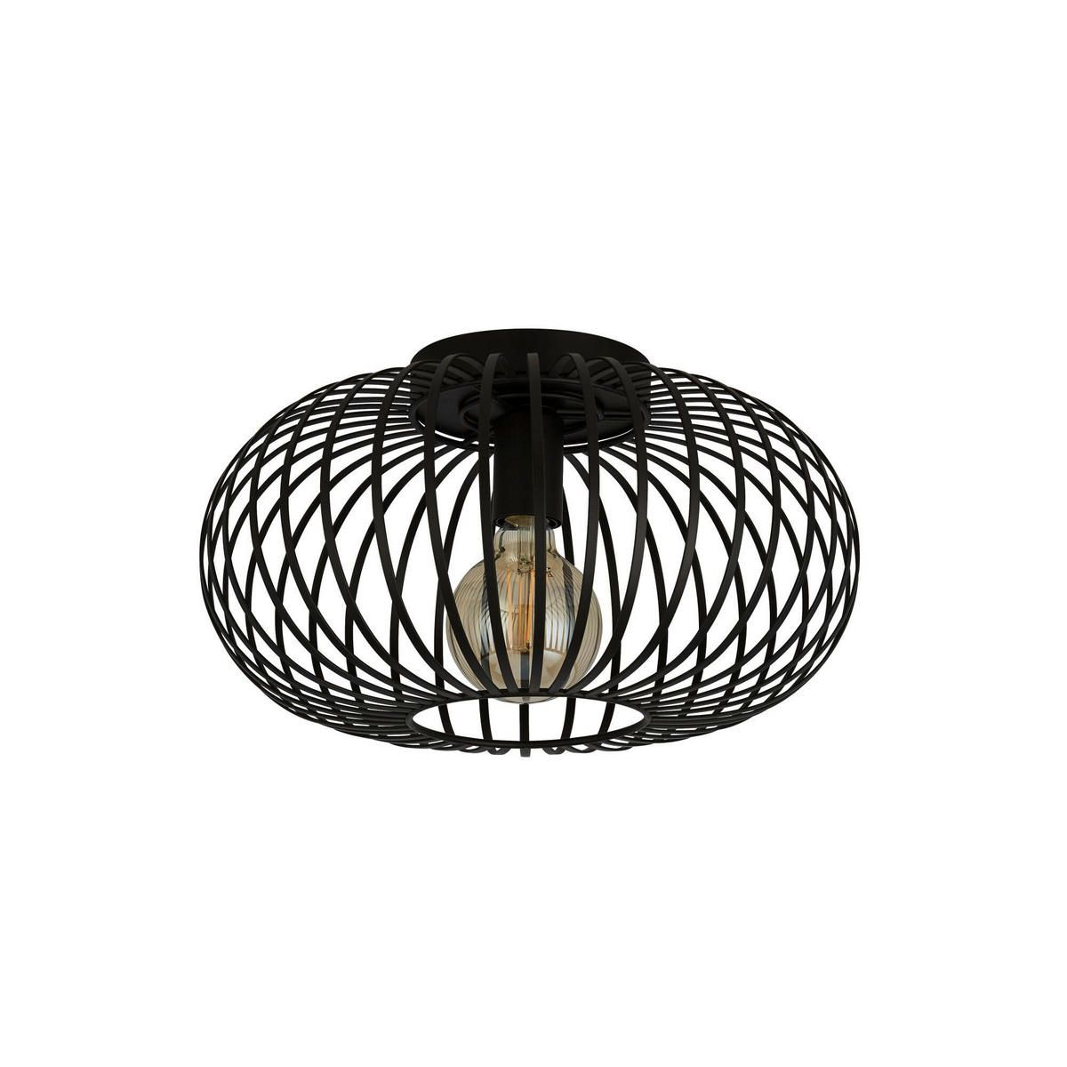 HOME IMPEX Modern Flush Mount Ceiling Light - Industrial Cage Design