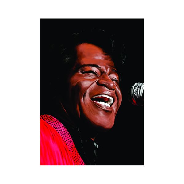 James Brown Portrait - A1 Poster