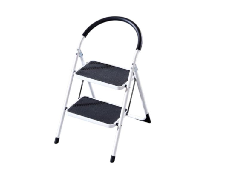 2-Step Folding Ladder with Anti-Slip Mat - 83cm
