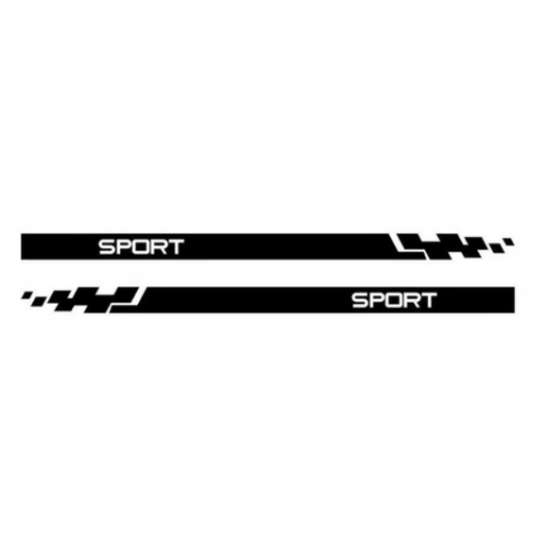 Vinyl Decal Sticker Sport Car Stickers Full Body Car Side Styling 2 Piece -4A