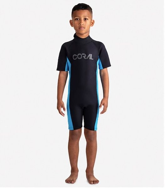 Coral Kids Tunic Wetsuit - For Children Age 2-14 Years Blue/Black