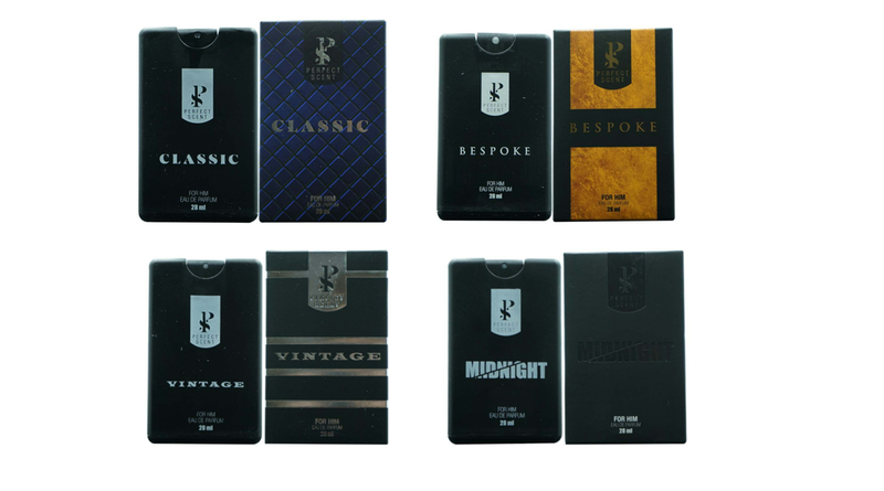 Perfect Scent Set of 4 Pocket Size Cologne
