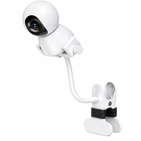 Universal Baby Monitor Mount Holder - Adjustable Gooseneck Camera Stand Image