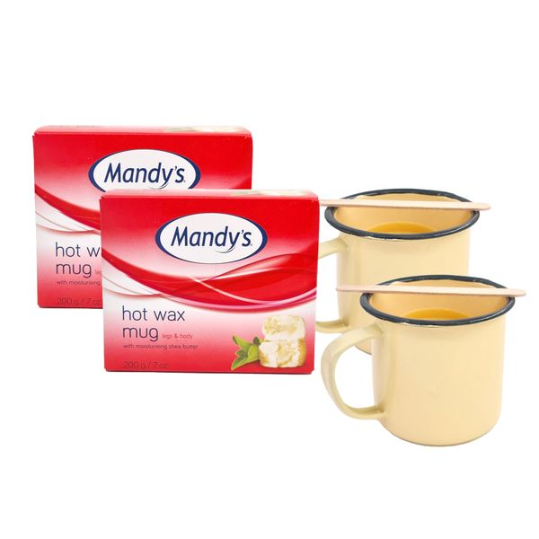 Mandy's Hot Wax Mugs 2 x 200g