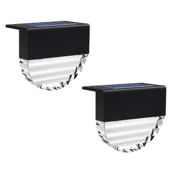 2 Piece Outdoor Waterproof Solar Garden Railing Powered LED Light FA-XF501
