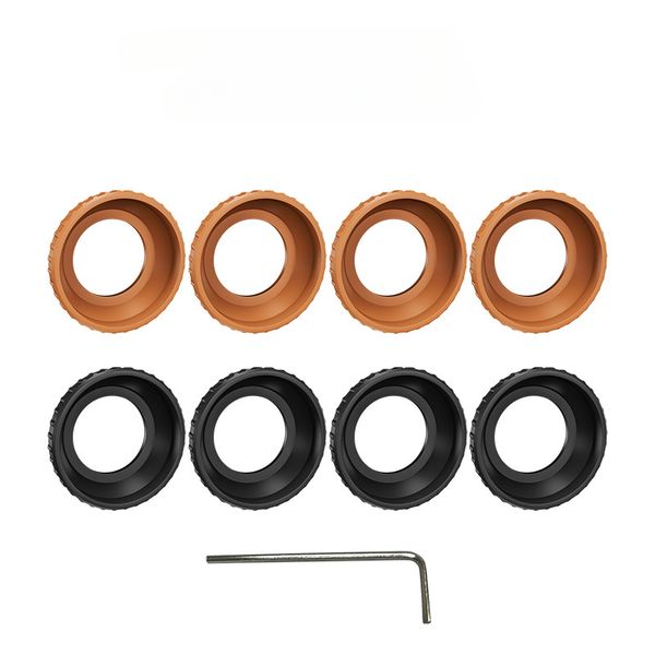4PCS black orange Motor Protective Covers Compatible with DJI Avata 2 Drone