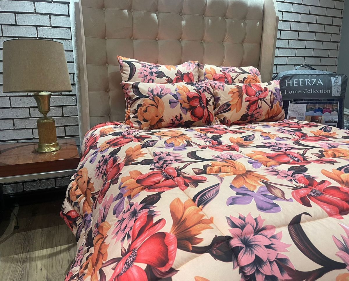 5 Piece Flowered Design Comforter Set Buy Online in South Africa