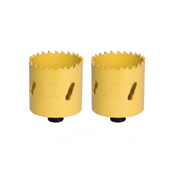 Krafft 41mm Bi-Metal Hole Saw for Wood and Metal Cutting - 2 Pack