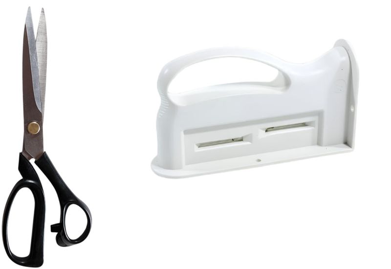 Hemline Dressmaking Scissor (9inch/23cm) + Hemline Scissor Sharpener