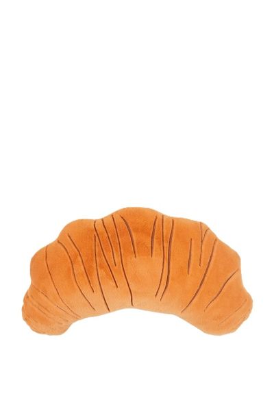 Velvet Croissant Novelty Cushion, 50cm