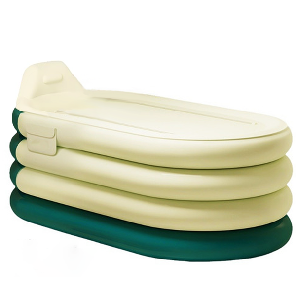 Inflatable Bathtub for Adults, Portable Blow Up Bath Tub with Backrest&amp;Seat