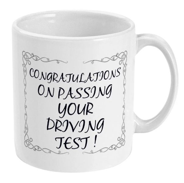 Congratulations On Passing Your Driving Test New Driver Gift Mug