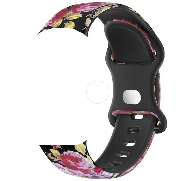Custom Printed SE 1-6 42 44 45 49mm Silicone Strap Compatible with Apple iWatch