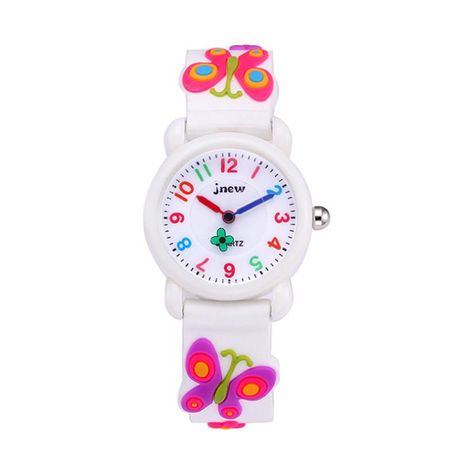 JNEW Girl Fashion watches Beautiful Waterproof Cartoon Kids Quartz Watch