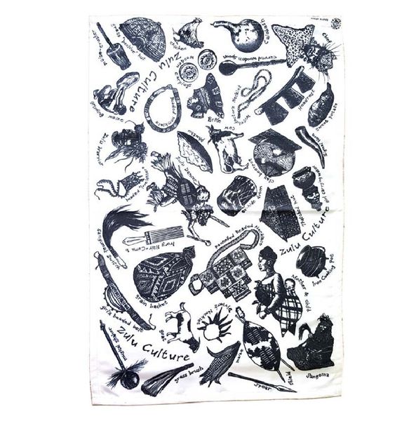 Zulu Culture Tea Towel Dish Cloth 67x44,5cm