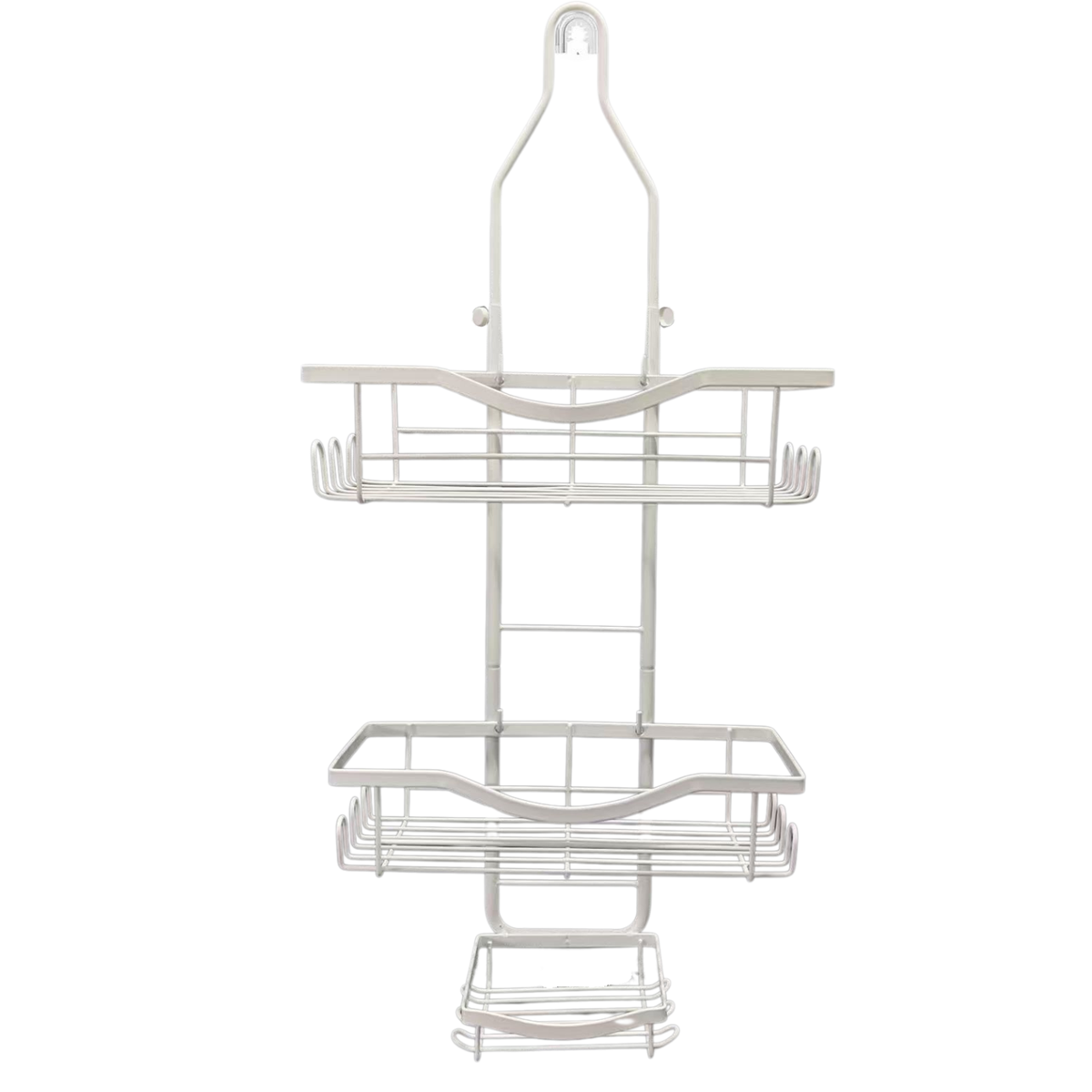 Shower Caddy Organizer Adjustable Height Rustproof Soap Holder Pipe Mount