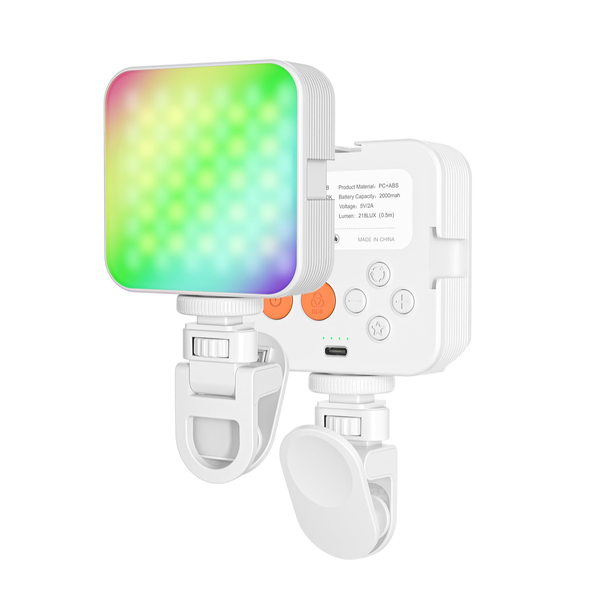 Magnetic RGB Video Light, 360-Degree Full Color LED Camera Light