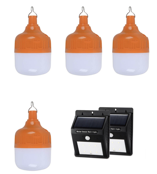 Portable Rechargeable Load Shedding Lights - Indoor &amp; Outdoor - Combo