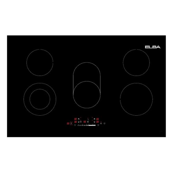 Elba Elio LT5-02 90cm 6 Zone Ceran Electric Hob - 5 Vitroceramic Plates