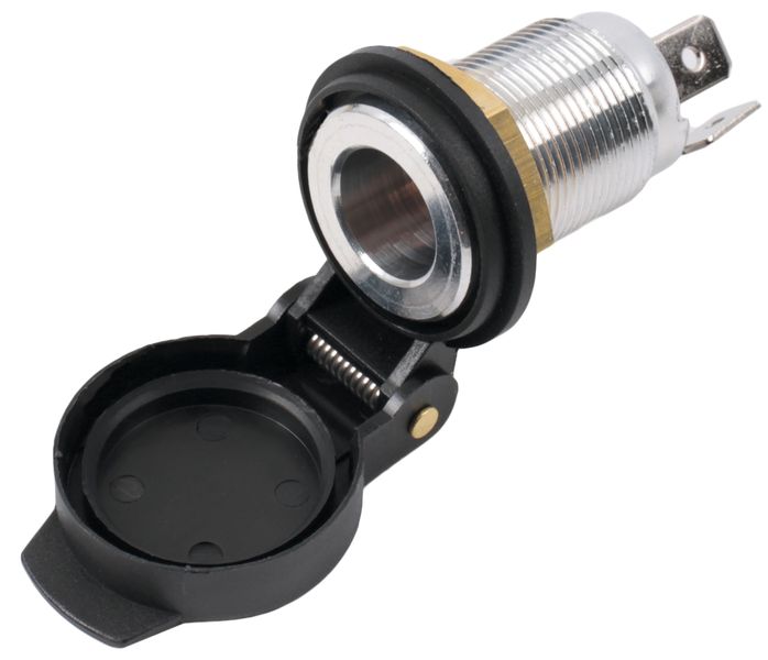 12v Power Socket 15amp Aluminium