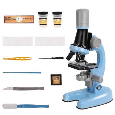 40X-1200X Microscope 90 Rotating Adjustable Biological Microscope for Kids