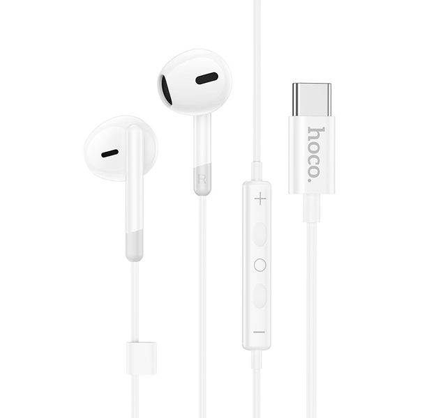Hoco. Universal Digital Wired Earphones For Type-C Interface With Mic