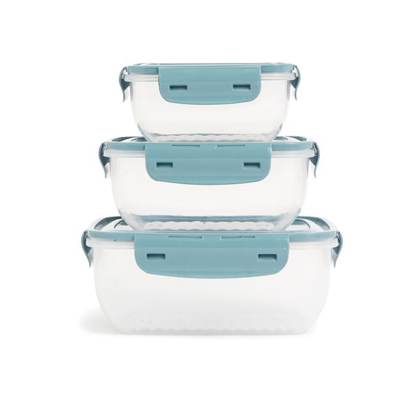 George &amp; Mason - Storage Box - Set of 3 Blue
