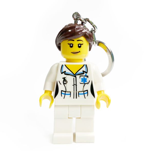 LEGO Iconic - Nurse Key Chain Light (7.4cm Tall)
