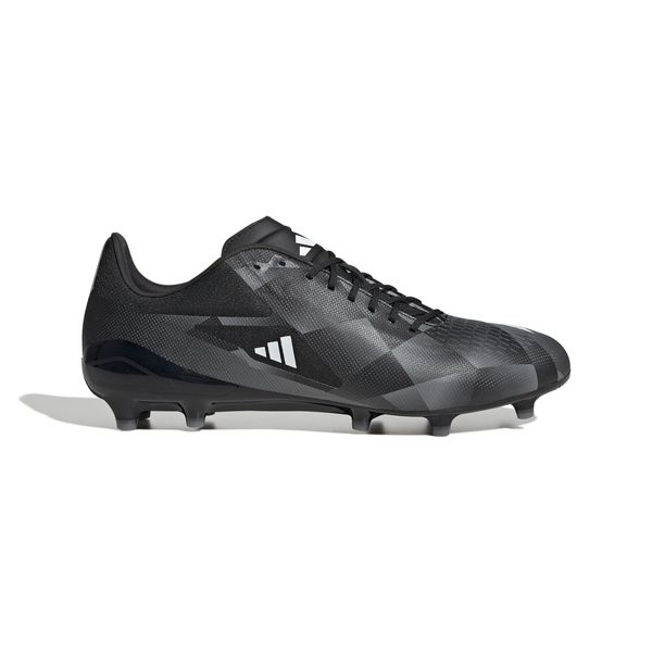 adidas Men's Adizero RS15 Pro Firm Ground Rugby Boots - Black/White/Grey 3