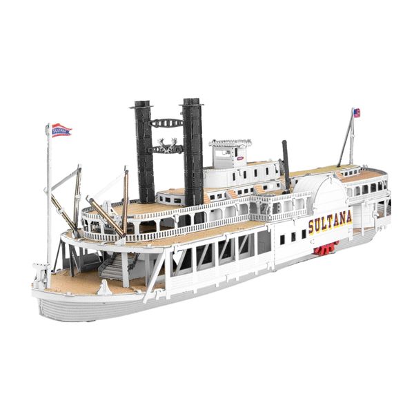 Metal EartSultana Steamboat 3D Metal Model Kit-3 Build Sheets