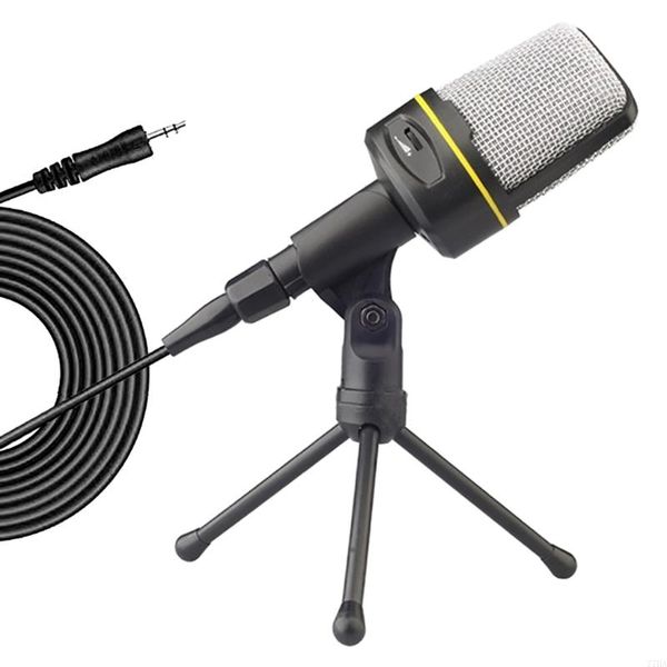 Professional Condenser Microphone with Tripod Stand 3.5mm Port Gaming Mic