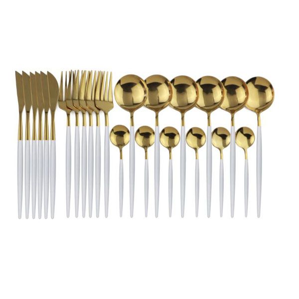 Stainless Steel Cutlery Set Dinnerware 24 Pieces