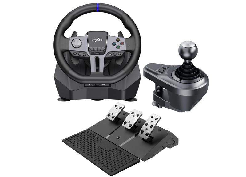 PXN V9 Gen 2 Gaming Steering Wheel - 270 /900 , Pedals &amp; Shifter