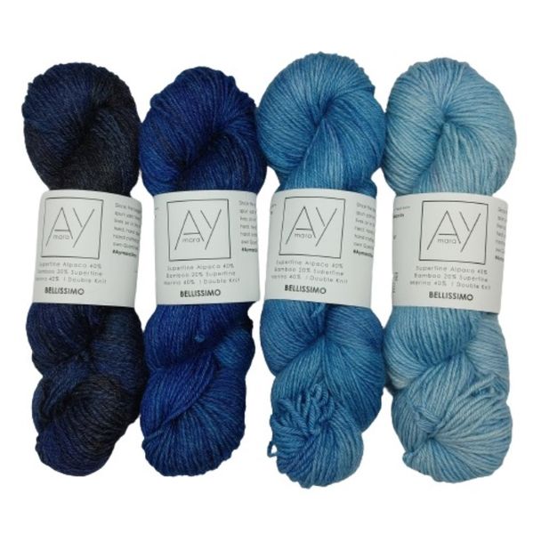 Hand Dyed Dk Alpaca Yarn "Bellissimo" In Colour image