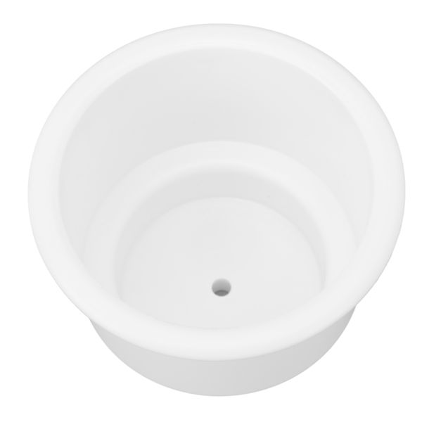 Generic Cup Drink Holder for RV Yacht Truck White with Drain Hole