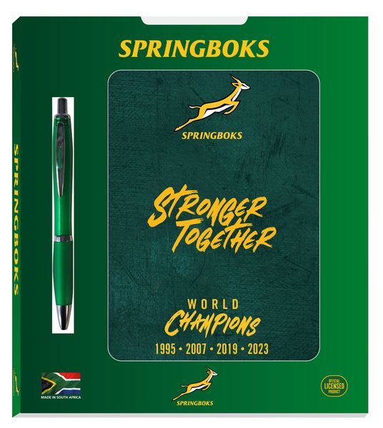 Springbok World Champions Printed Cover A5, Giftset