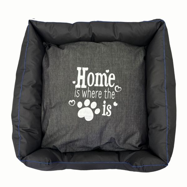Cute Quote Canvas Dog Bed Large